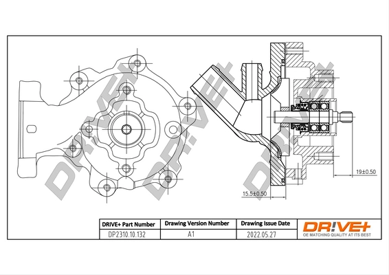 Water Pump, engine cooling DP2310.10.132