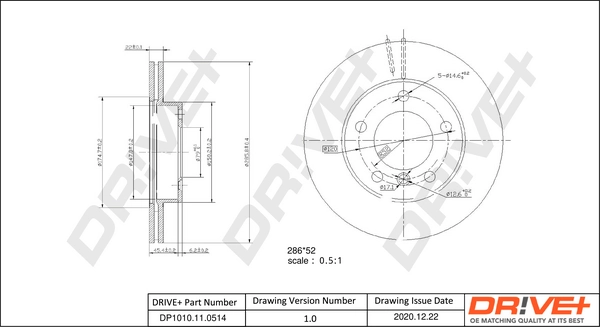 Brake Disc DP1010.11.0514