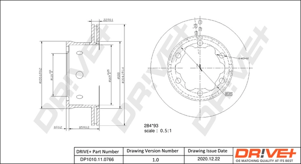 Brake Disc DP1010.11.0766