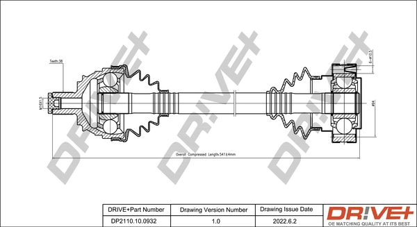 Drive Shaft DP2110.10.0932