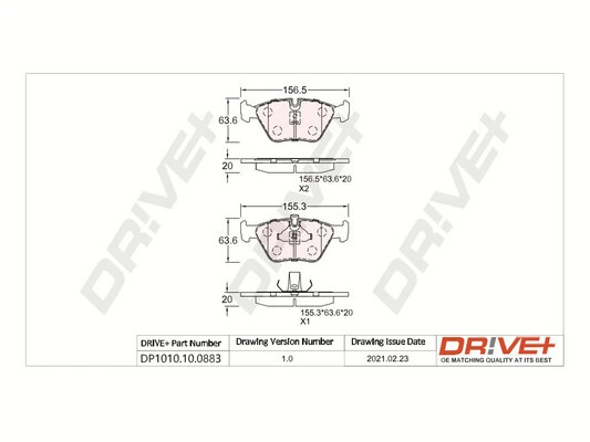 Brake Pad Set, disc brake DP1010.10.0883