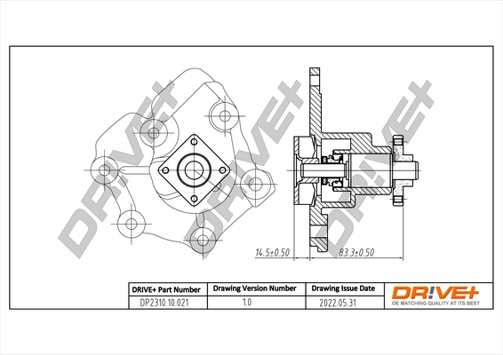 Water Pump, engine cooling DP2310.10.021