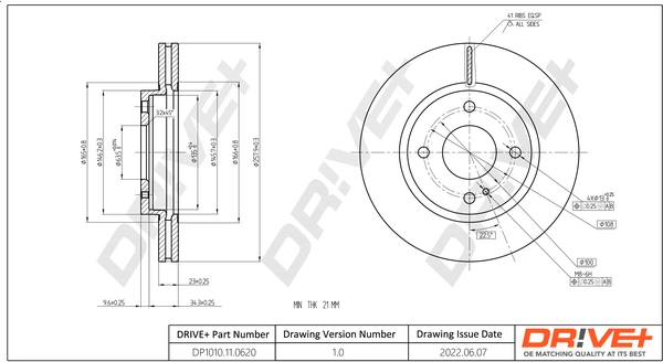 Brake Disc DP1010.11.0620