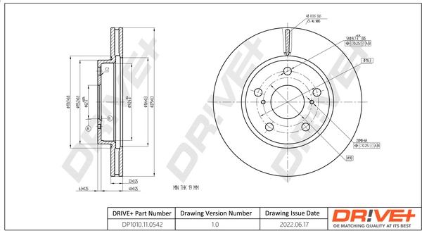 Brake Disc DP1010.11.0542