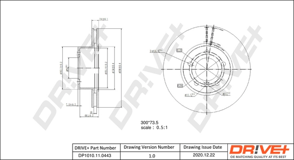 Brake Disc DP1010.11.0443