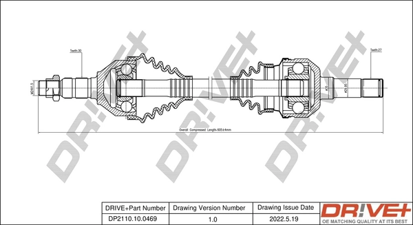 Drive Shaft DP2110.10.0469