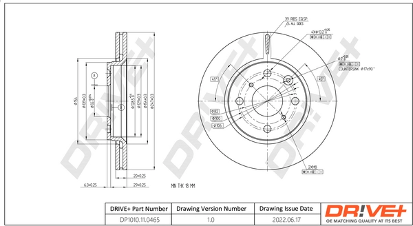 Brake Disc DP1010.11.0465