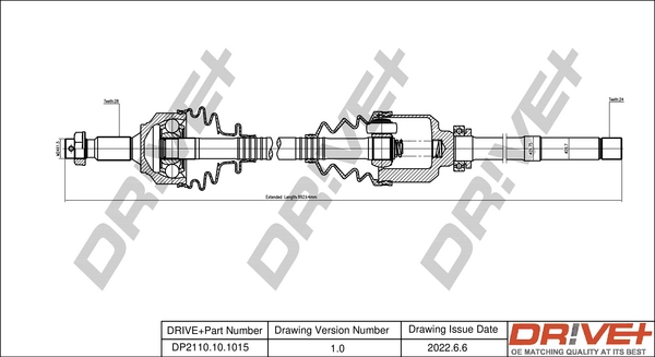 Drive Shaft DP2110.10.1015