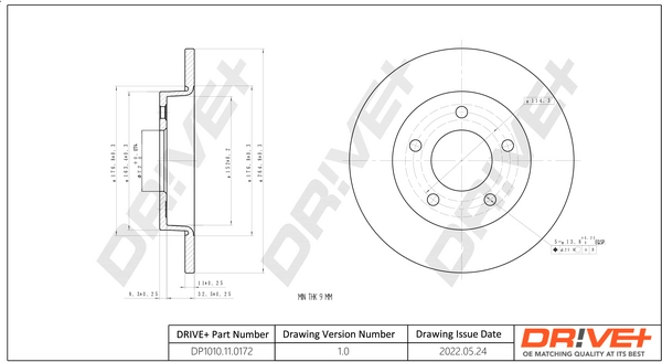 Brake Disc DP1010.11.0172