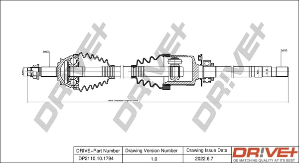 Drive Shaft DP2110.10.1794