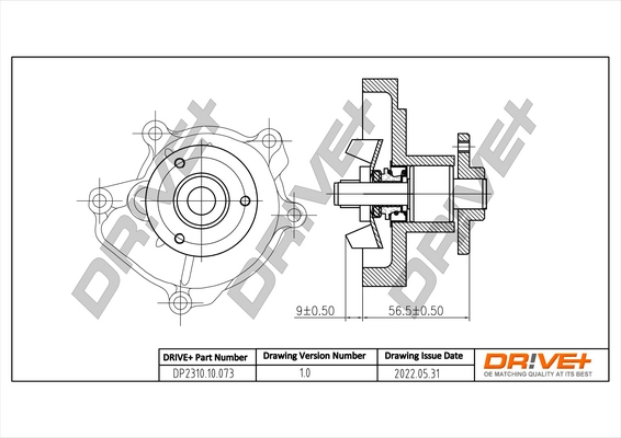 Water Pump, engine cooling DP2310.10.073