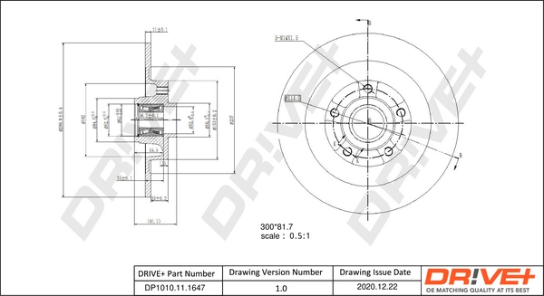 Brake Disc DP1010.11.1647