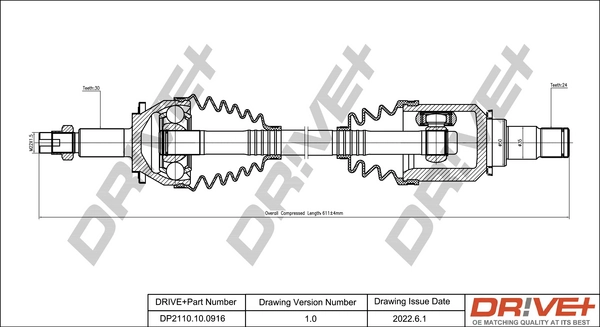 Drive Shaft DP2110.10.0916