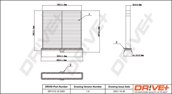Filter, cabin air DP1110.12.0381