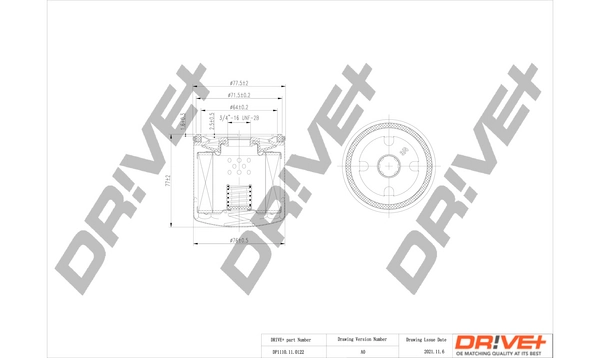 Oil Filter DP1110.11.0122