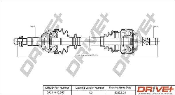 Drive Shaft DP2110.10.0521