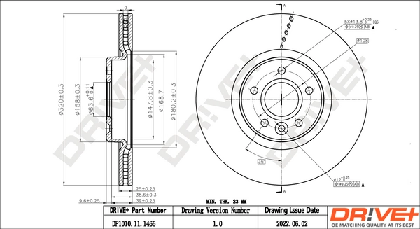 Brake Disc DP1010.11.1465