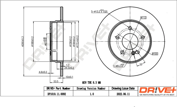Brake Disc DP1010.11.0092
