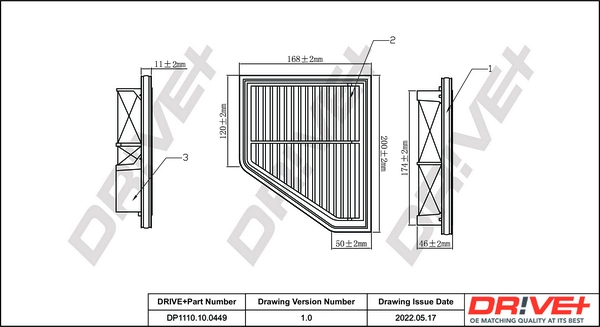 Air Filter DP1110.10.0449