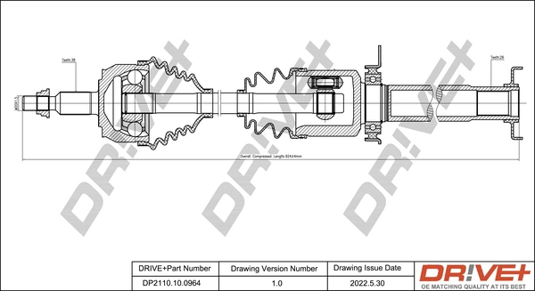 Drive Shaft DP2110.10.0964