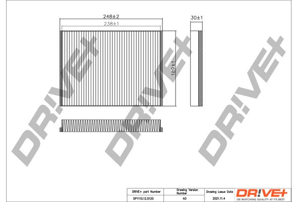 Filter, cabin air DP1110.12.0120