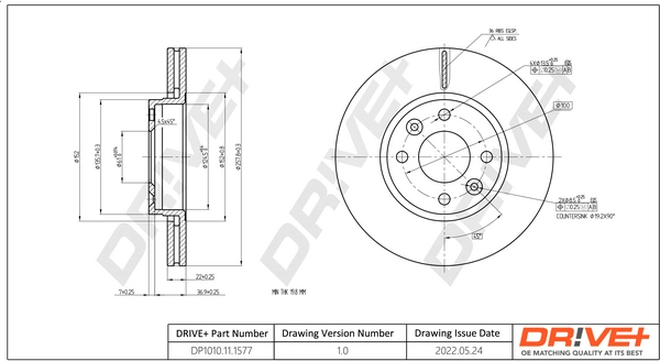 Brake Disc DP1010.11.1577