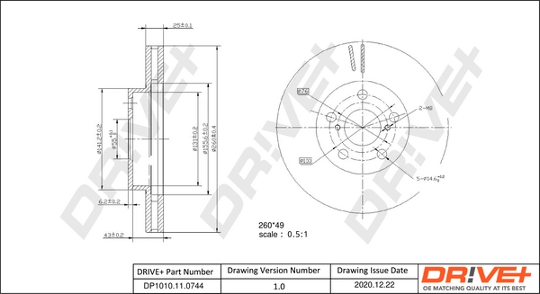 Brake Disc DP1010.11.0744