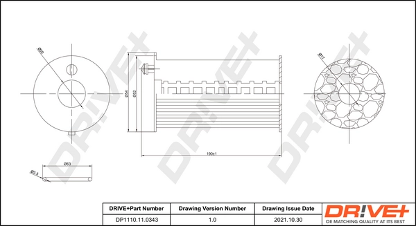 Oil Filter DP1110.11.0343