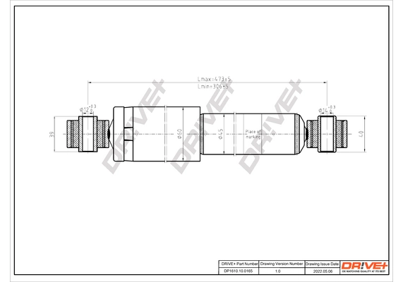 Shock Absorber DP1610.10.0165