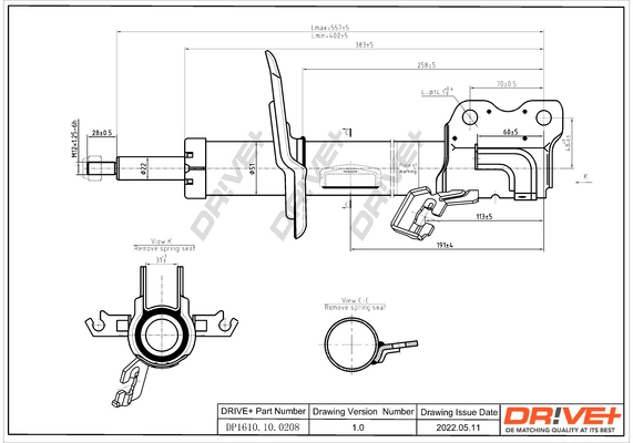 Shock Absorber DP1610.10.0208