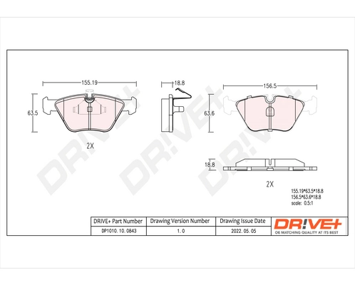 Brake Pad Set, disc brake DP1010.10.0843