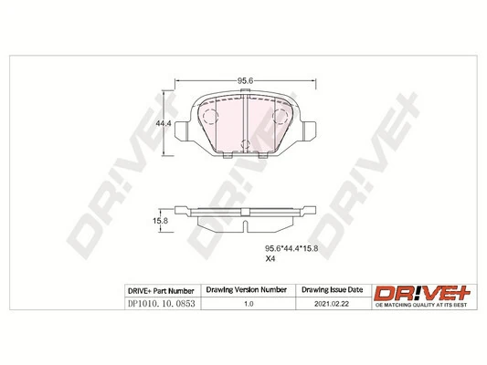 Brake Pad Set, disc brake DP1010.10.0853
