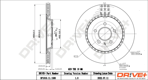 Brake Disc DP1010.11.1586