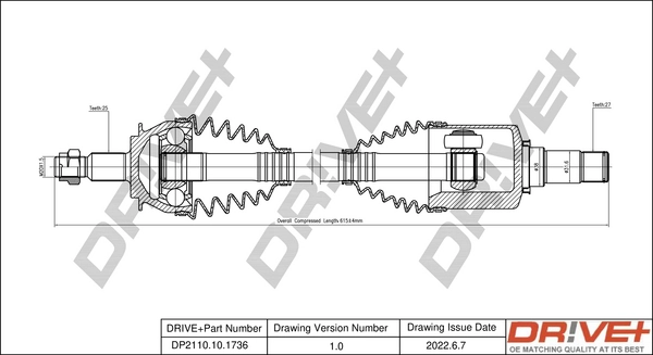 Drive Shaft DP2110.10.1736