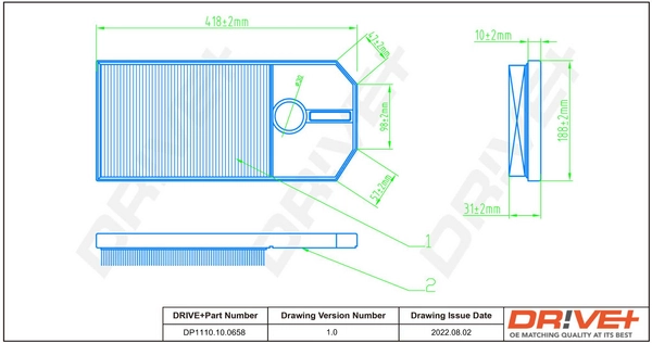 Air Filter DP1110.10.0658