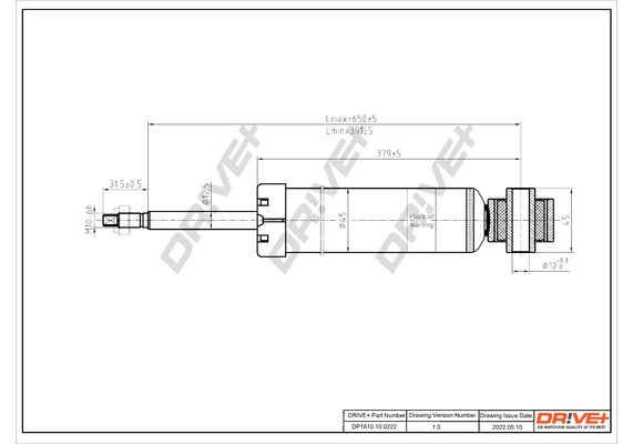 Shock Absorber DP1610.10.0222