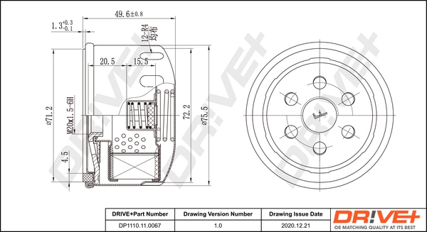 Oil Filter DP1110.11.0067
