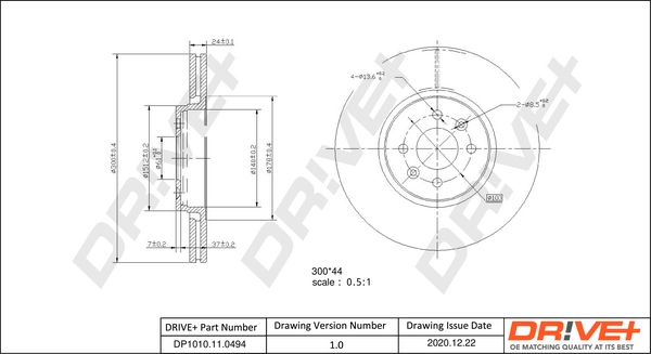 Brake Disc DP1010.11.0494