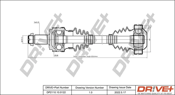 Drive Shaft DP2110.10.0122