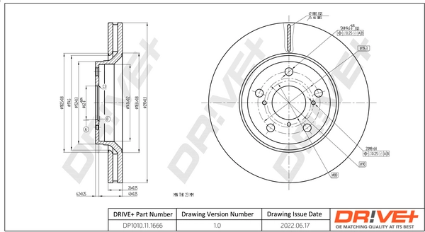 Brake Disc DP1010.11.1666