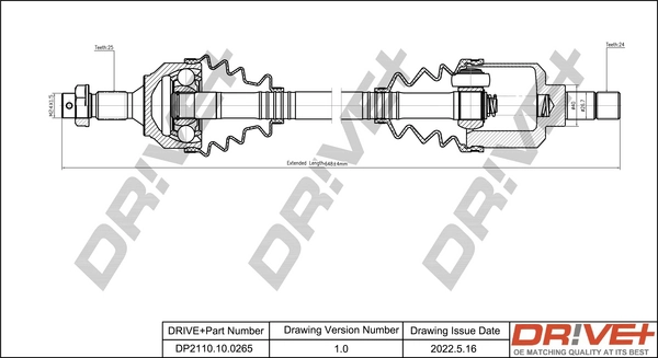 Drive Shaft DP2110.10.0265