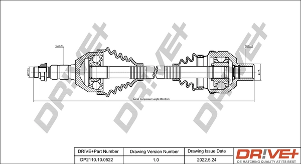 Drive Shaft DP2110.10.0522