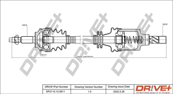 Drive Shaft DP2110.10.0811