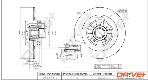 Brake Disc DP1010.11.1675