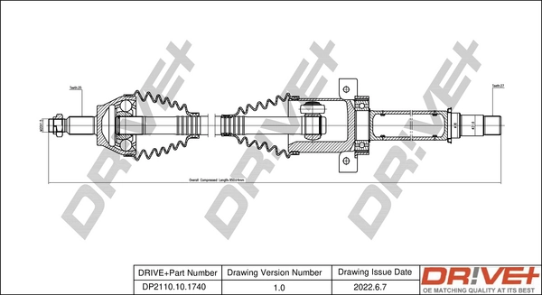 Drive Shaft DP2110.10.1740