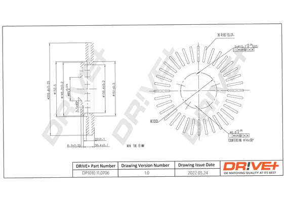 Brake Disc DP1010.11.0706