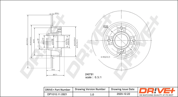 Brake Disc DP1010.11.0798