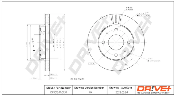 Brake Disc DP1010.11.0734
