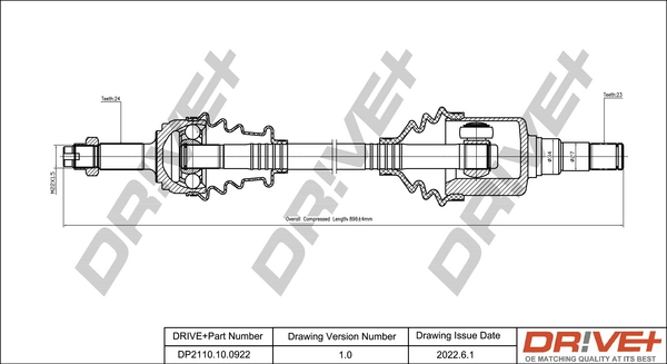 Drive Shaft DP2110.10.0922