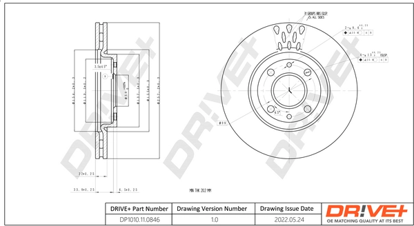 Brake Disc DP1010.11.0846